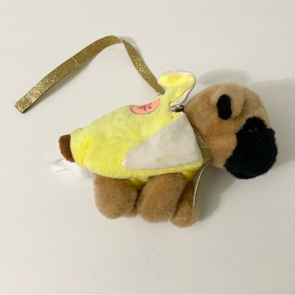 Gund Leashed Boxer Puppy Dog Beige White Mini Plush